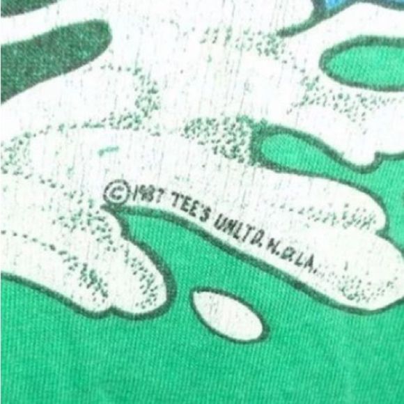 • VINTAGE 80s “Cajun Tubing” 1987 soft thin single stitch t-shirt Louisiana • - Picture 6 of 6